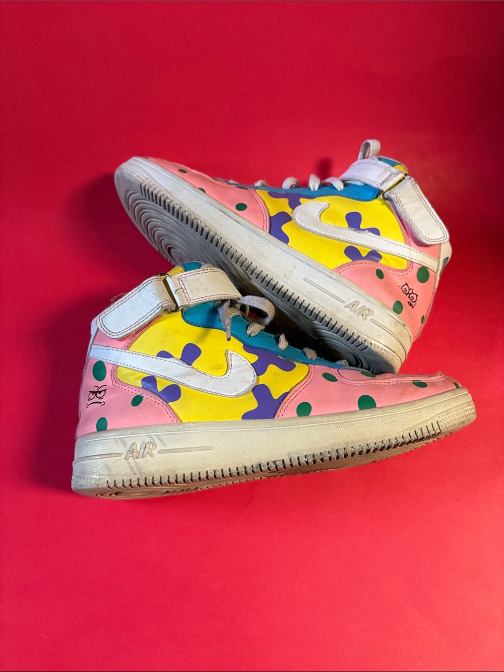 Nike Air Force 1 SpongeBob custom shoes